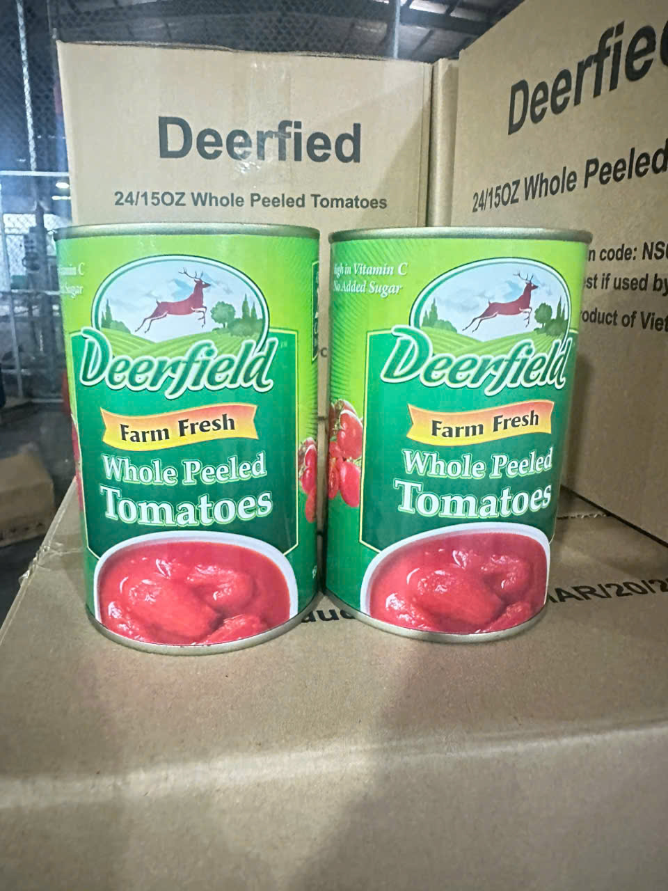 xuất cà chua bóc vỏ đi Mỹ