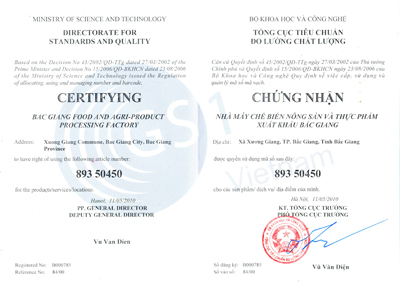 chứng nhận mã số mã vạch